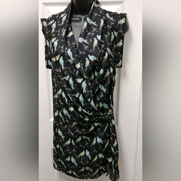 Ted Baker budgies wrap dress - Picture 3 of 12